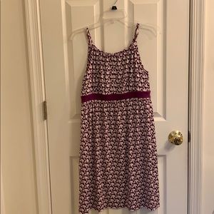 Purple and white Loft dress